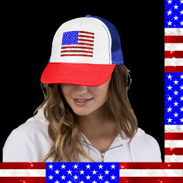 4. Juli Feier - US-Flagge Truckerkappe