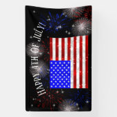 4. Juli-Feier - USA-Flagge Banner (Vertikal)