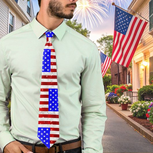 4. Juli-Feier - USA-Flagge Krawatte