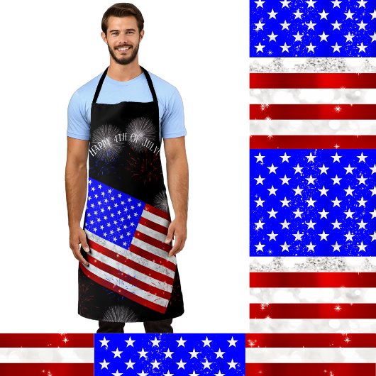 4. Juli-Feier - USA-Flagge Schürze