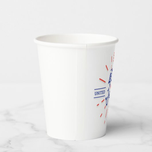 4. Juli Feierlichkeiten Paper Cups Pappbecher (Rechts)