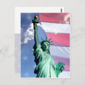 4. Juli Feierlichkeiten zum Unabhängigkeitstag Postkarte (Vorne/Hinten)