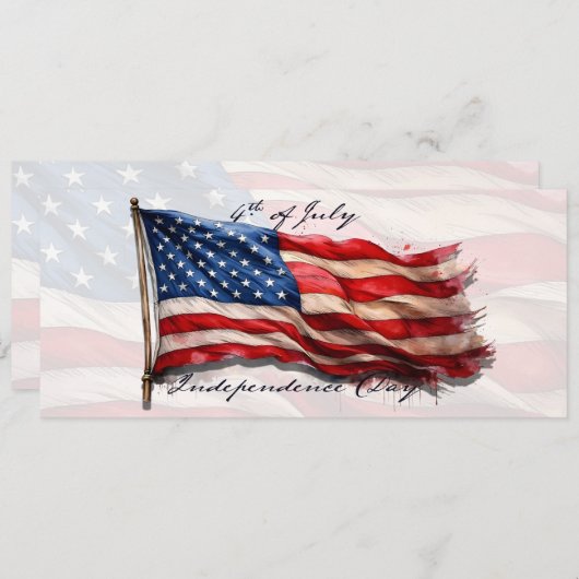 4. Juli - Feiern mit US-Flagge (Vorne/Hinten)