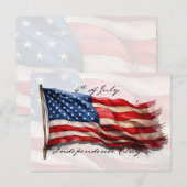 4. Juli - Feiern mit US-Flagge (Vorne/Hinten)