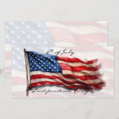 4. Juli - Feiern mit US-Flagge (Vorne/Hinten)