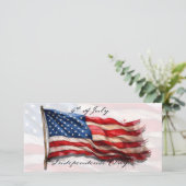 4. Juli - Feiern mit US-Flagge (Stehend Vorderseite)