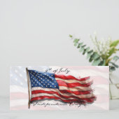 4. Juli - Feiern mit US-Flagge (Stehend Vorderseite)