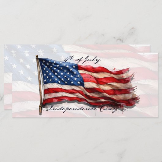 4. Juli - Feiern mit US-Flagge (Vorne/Hinten)