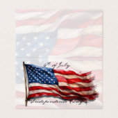 4. Juli - Feiern mit US-Flagge (Außenseite Aufgefaltet)