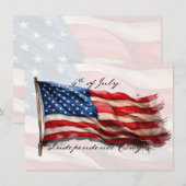 4. Juli - Feiern mit US-Flagge (Vorne/Hinten)