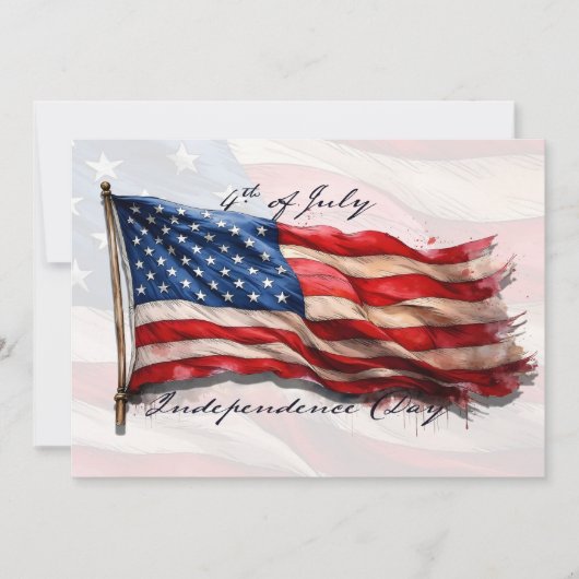 4. Juli - Feiern mit US-Flagge (Vorderseite)