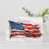 4. Juli - Feiern mit US-Flagge (Stehend Vorderseite)
