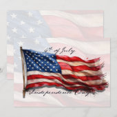 4. Juli - Feiern mit US-Flagge (Vorne/Hinten)