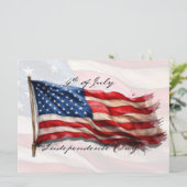 4. Juli - Feiern mit US-Flagge (Stehend Vorderseite)