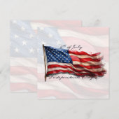 4. Juli - Feiern mit US-Flagge (Vorne/Hinten)