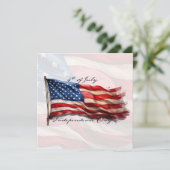 4. Juli - Feiern mit US-Flagge (Stehend Vorderseite)