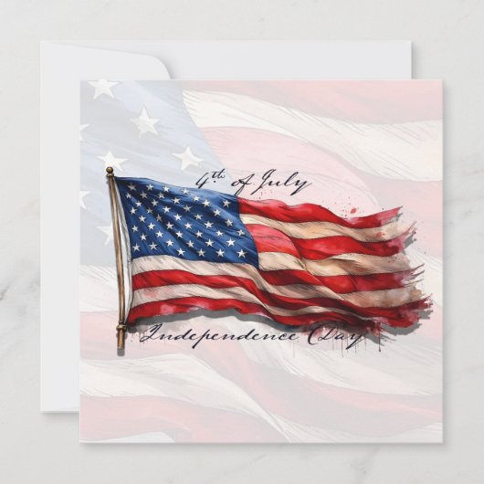 4. Juli - Feiern mit US-Flagge (Vorderseite)