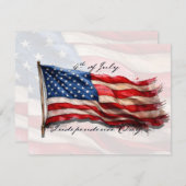 4. Juli - Feiern mit US-Flagge (Vorne/Hinten)