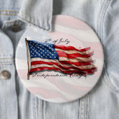 4. Juli - Feiern mit US-Flagge Button (Beispiel)