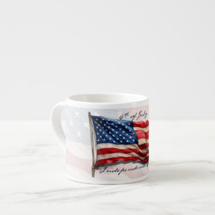 4. Juli – Feiern mit US-Flagge Espressotasse