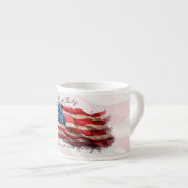 4. Juli - Feiern mit US-Flagge Espressotasse (Vorderseite Rechts)