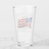 4. Juli - Feiern mit US-Flagge Glas (Rückseite)