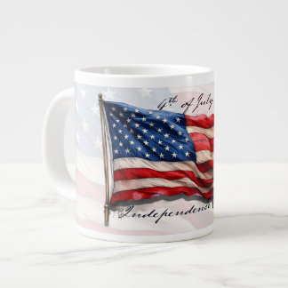 4. Juli - Feiern mit US-Flagge Jumbo-Tasse