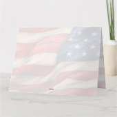 4. Juli - Feiern mit US-Flagge Karte (Rückseite)