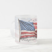 4. Juli - Feiern mit US-Flagge Mattglastasse (Vorderseite Links)