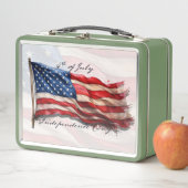 4. Juli - Feiern mit US-Flagge Metall Brotdose (Beispiel)