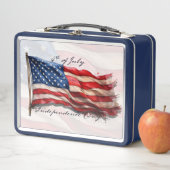 4. Juli - Feiern mit US-Flagge Metall Brotdose (Beispiel)