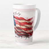 4. Juli - Feiern mit US-Flagge Milchtasse (Rechte Ecke)