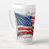 4. Juli - Feiern mit US-Flagge Milchtasse (Linke Ecke)