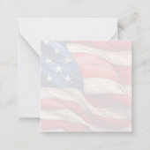 4. Juli - Feiern mit US-Flagge Mitteilungskarte (Rückseite)