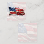 4. Juli - Feiern mit US-Flagge Mitteilungskarte (Vorne/Hinten)