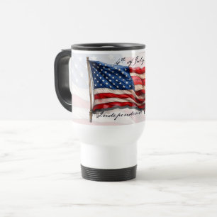 4. Juli – Feiern mit US-Flagge Reisebecher
