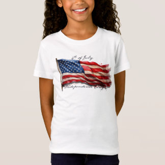 4. Juli - Feiern mit US-Flagge T-Shirt