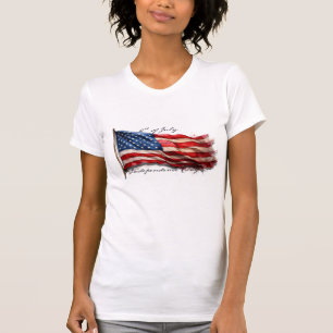4. Juli – Feiern mit US-Flagge T-Shirt