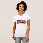 4. Juli - Feiern mit US-Flagge T-Shirt (Vorne ganz)