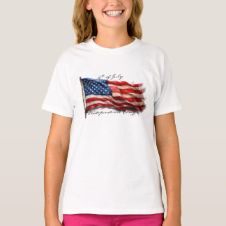 4. Juli - Feiern mit US-Flagge T-Shirt