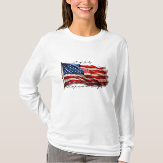 4. Juli - Feiern mit US-Flagge T-Shirt