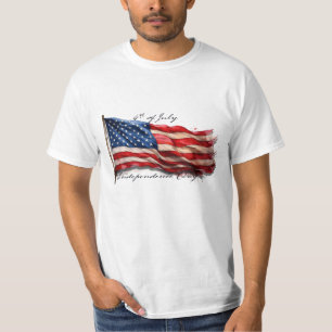 4. Juli – Feiern mit US-Flagge T-Shirt