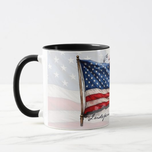 4. Juli - Feiern mit US-Flagge Tasse (Links)