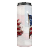 4. Juli - Feiern mit US-Flagge Thermosbecher (Rückseite)