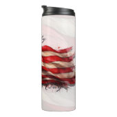 4. Juli - Feiern mit US-Flagge Thermosbecher (Nach rechts gedreht)