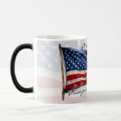 4. Juli - Feiern mit US-Flagge Verwandlungstasse (Links)
