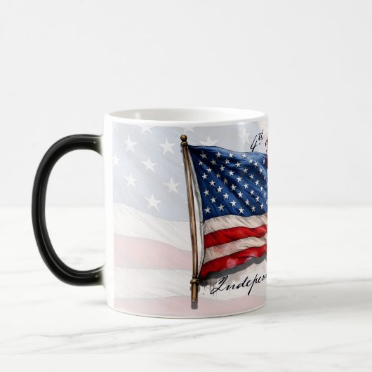 4. Juli - Feiern mit US-Flagge Verwandlungstasse (Links)