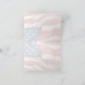 4. Juli – Feiern Sie mit der US-Flagge Karte (Innenseite)
