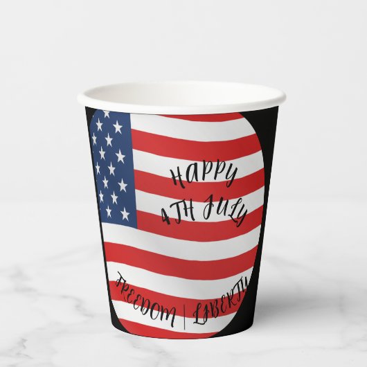 4. Juli feiert Papier Party Becher (Vorderseite)