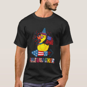 4. Juli Feuerleger Patriotic Gummi Ente T-Shirt